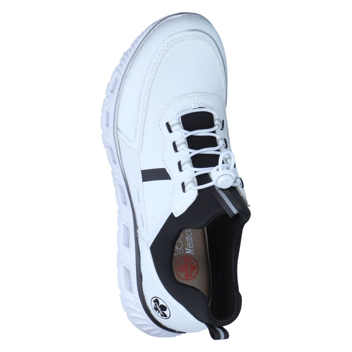 Slip-On-Sneaker - weiss/bianco/schwarz/schwarz