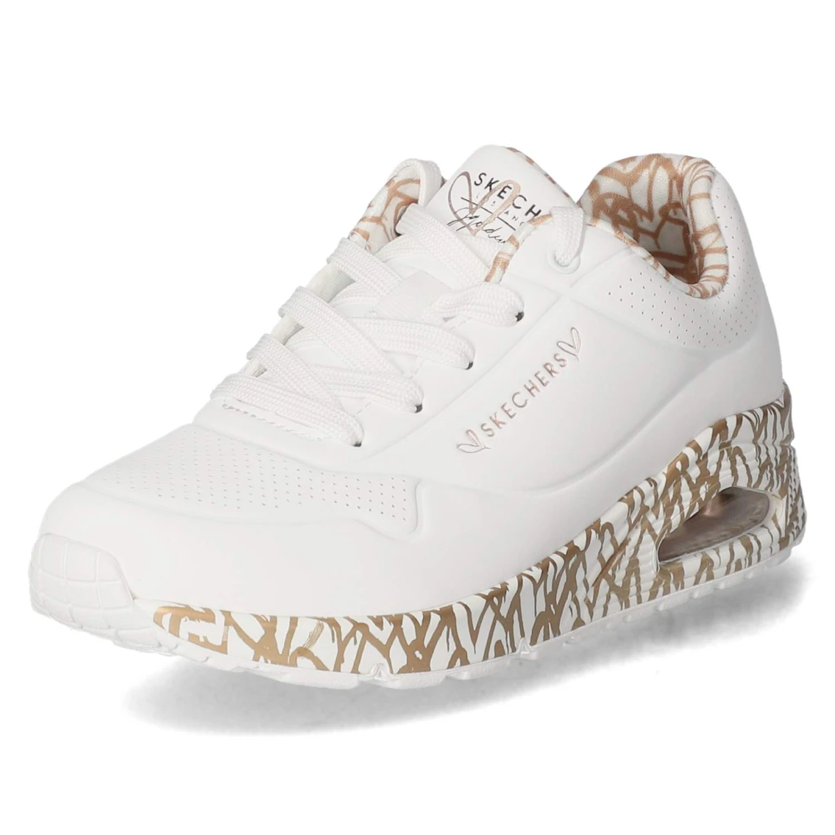 Sneaker LOVING LOVE - white rose gold