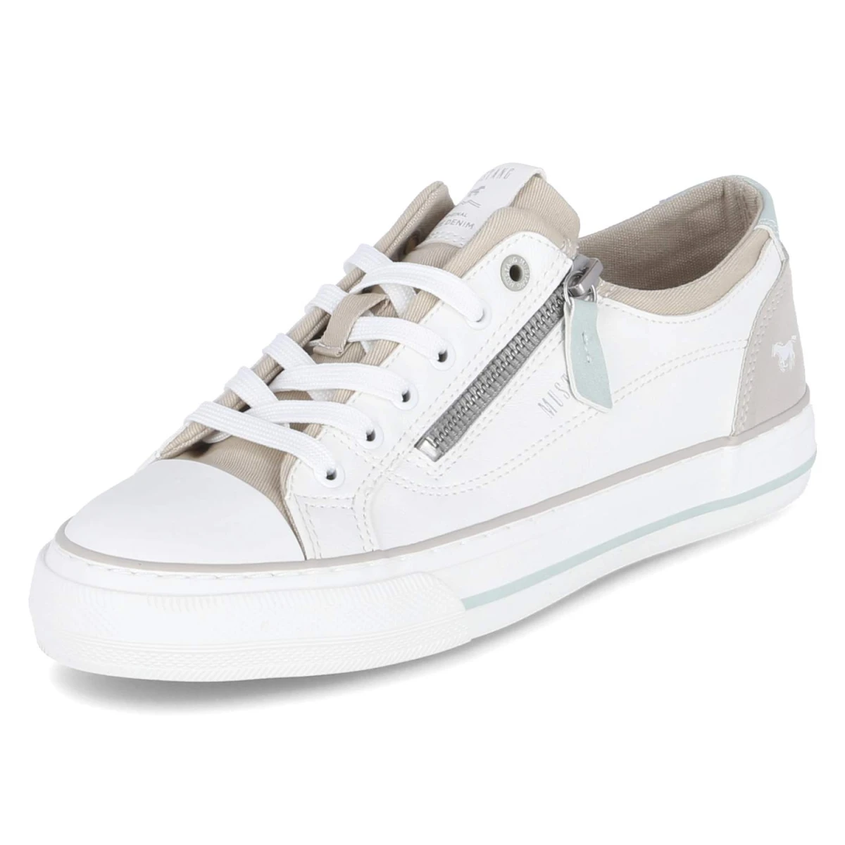 Low Sneaker - Weiss/Beige