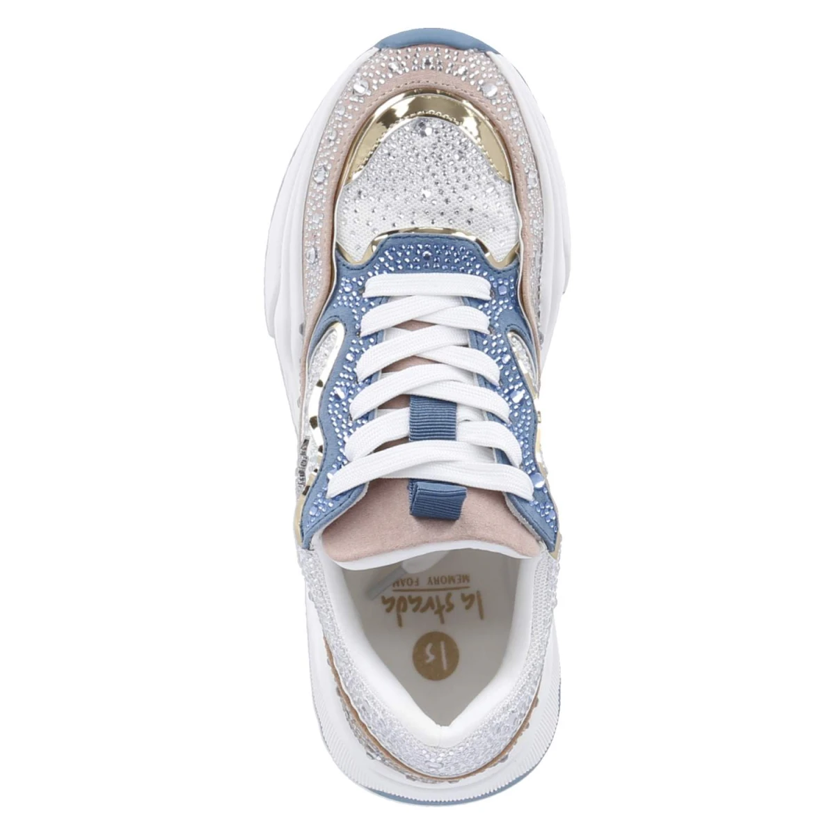 Low Sneaker - sand/lt blue
