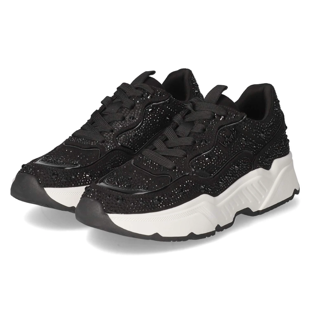 Low Sneaker - Black micro + stones