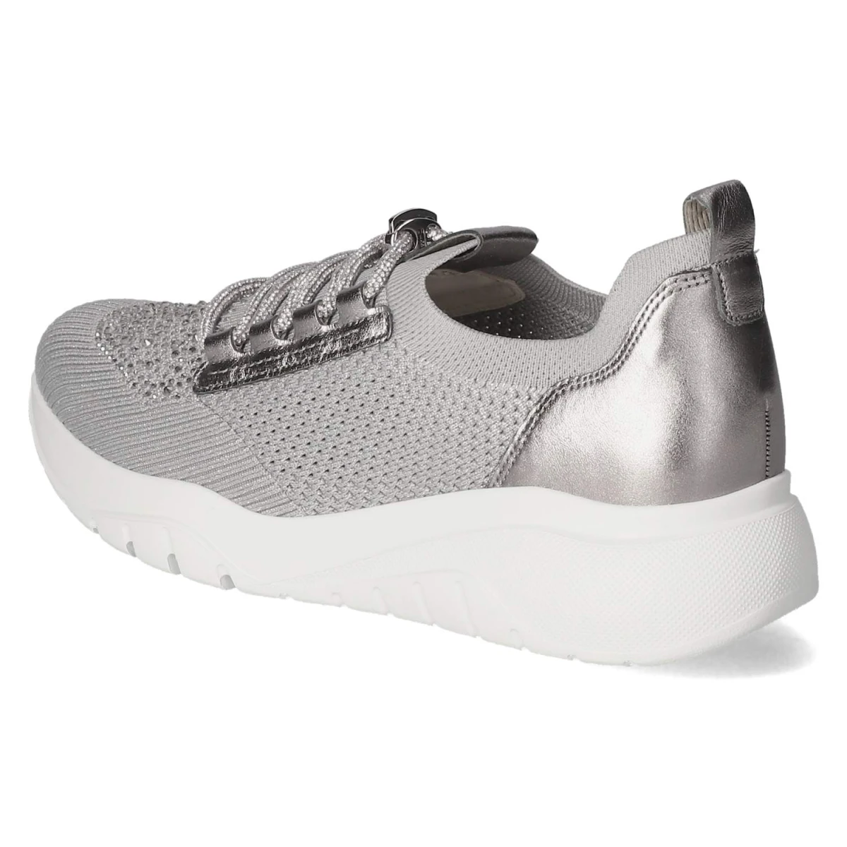 Low Sneaker - grau (Glitter)