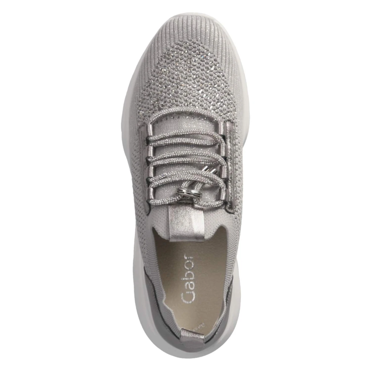 Low Sneaker - grau (Glitter)