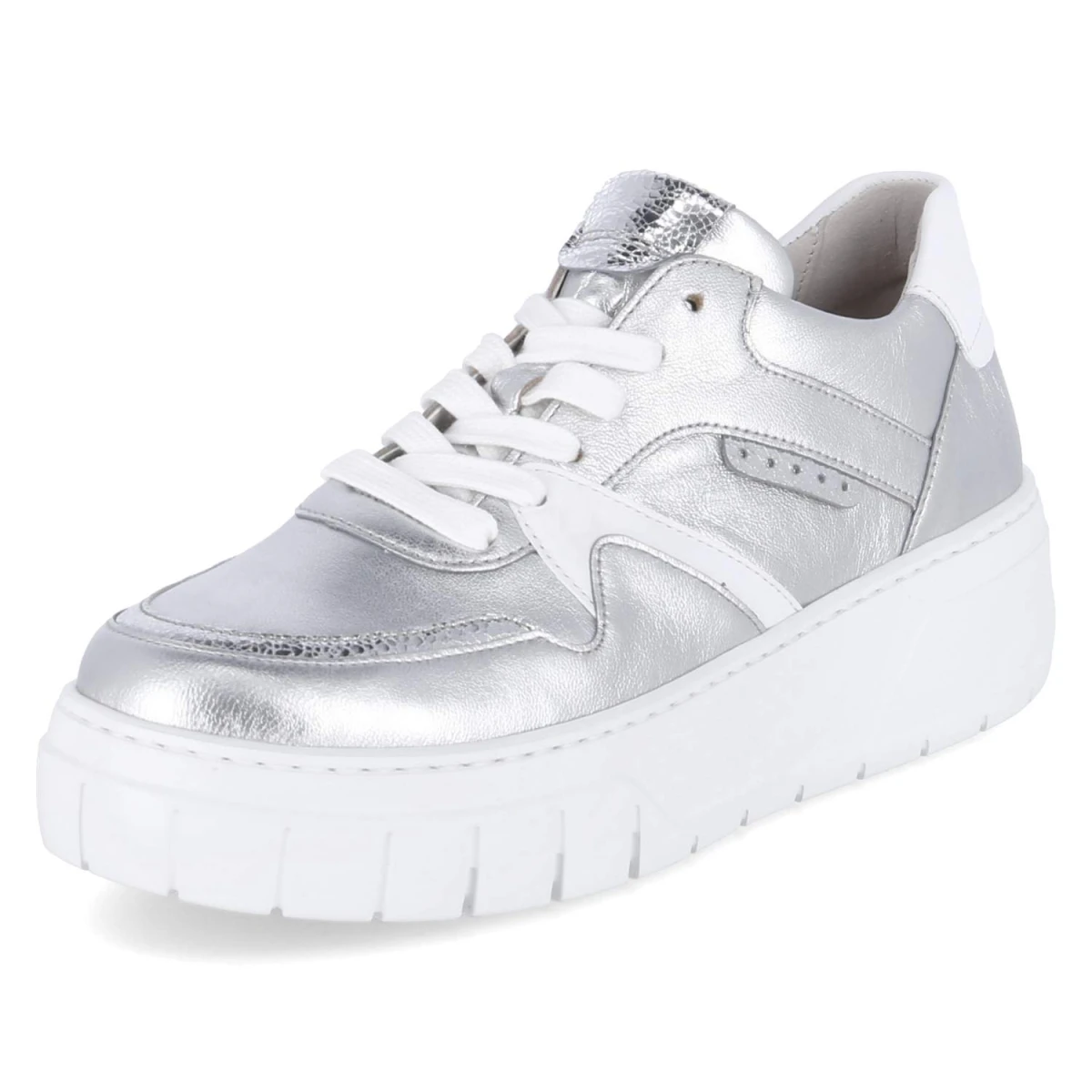 Low Sneaker - silber/argento/weiss