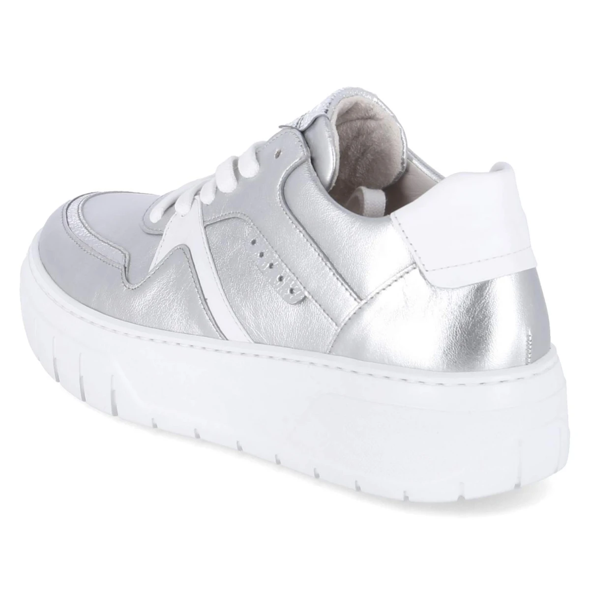 Low Sneaker - silber/argento/weiss