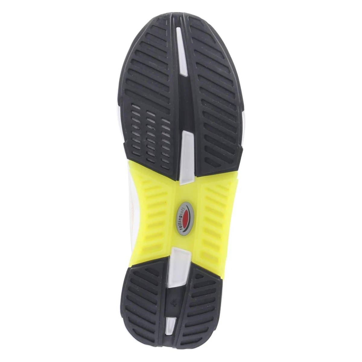 Low Sneaker - weiss/yellow