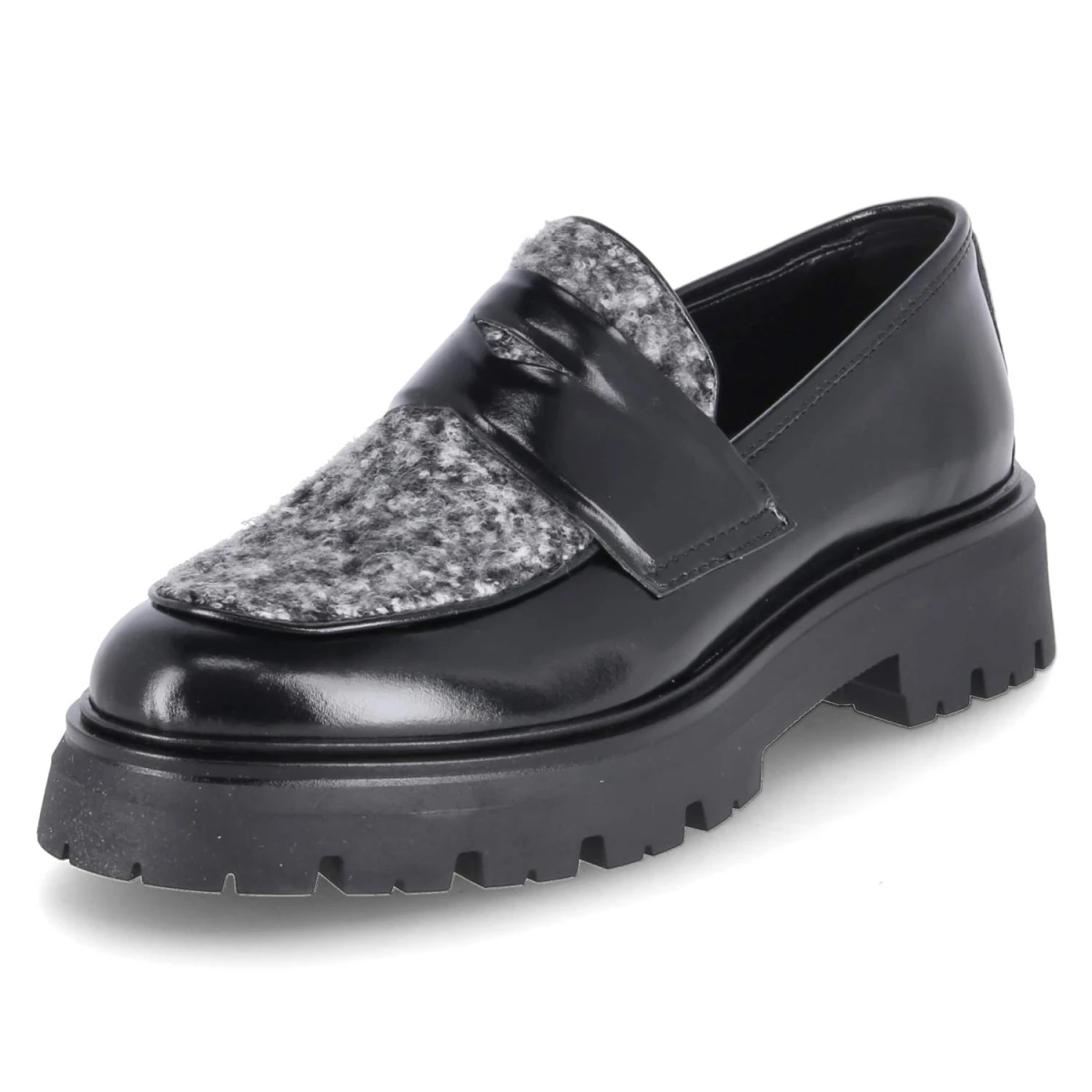 Loafer - nero/grigio