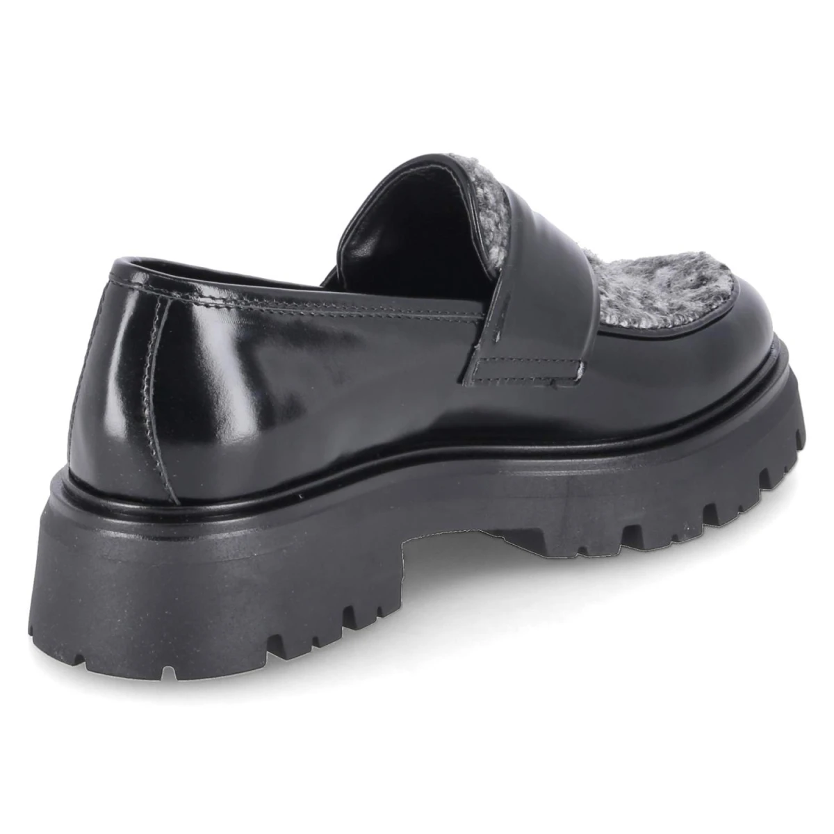 Loafer - nero/grigio