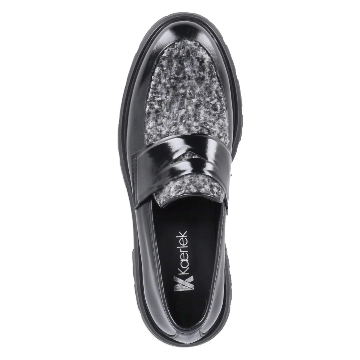 Loafer - nero/grigio