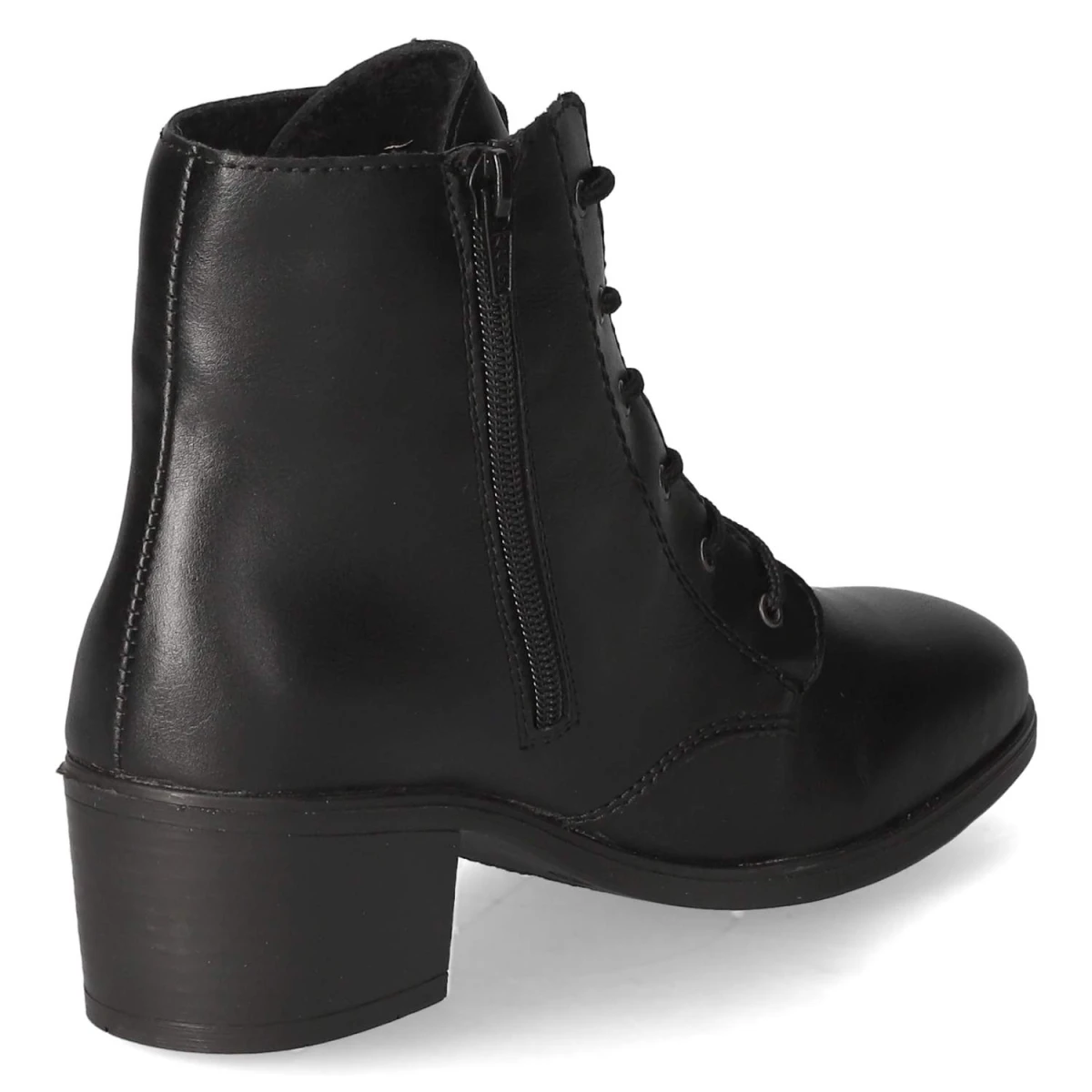 Schnürstiefeletten - schwarz