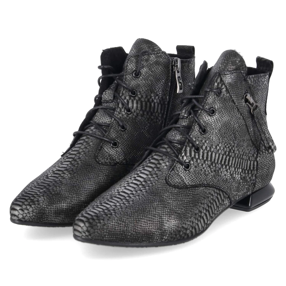 Ankle Boots - Schwarz/Grau