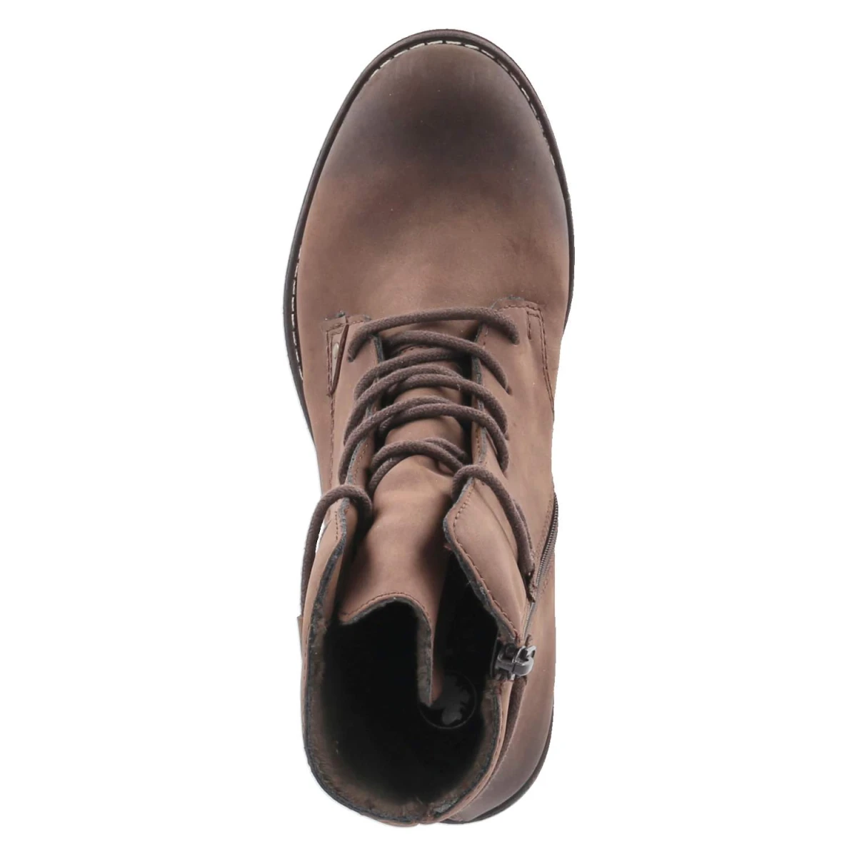 Schnüstiefeletten - BRAUN