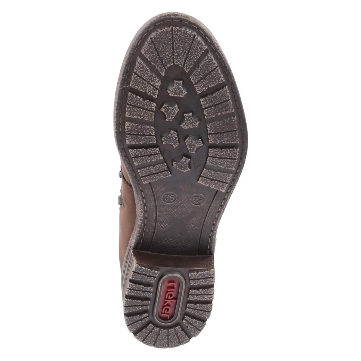 Schnüstiefeletten - BRAUN