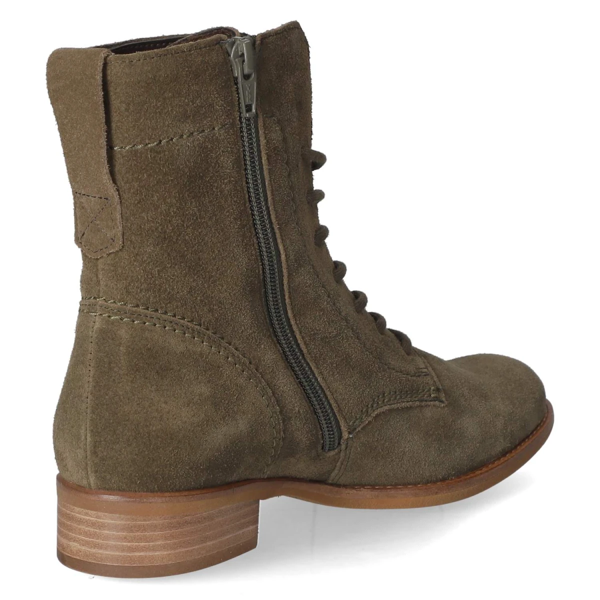 Schnürstiefeletten - oliv