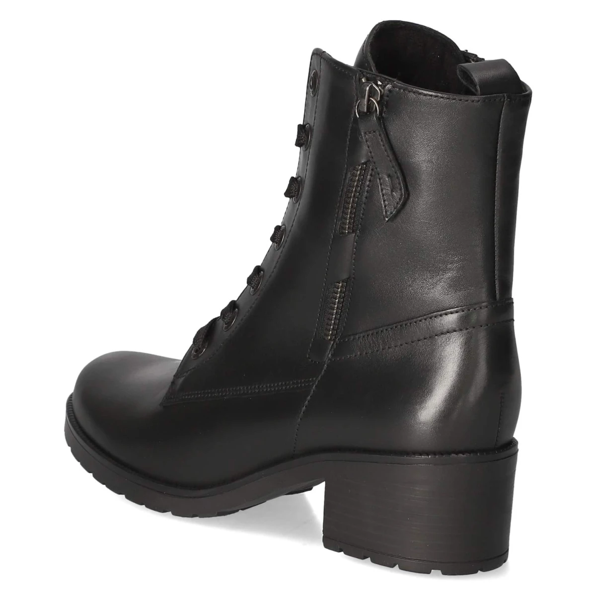 Schnürstiefeletten - schwarz (Micro)