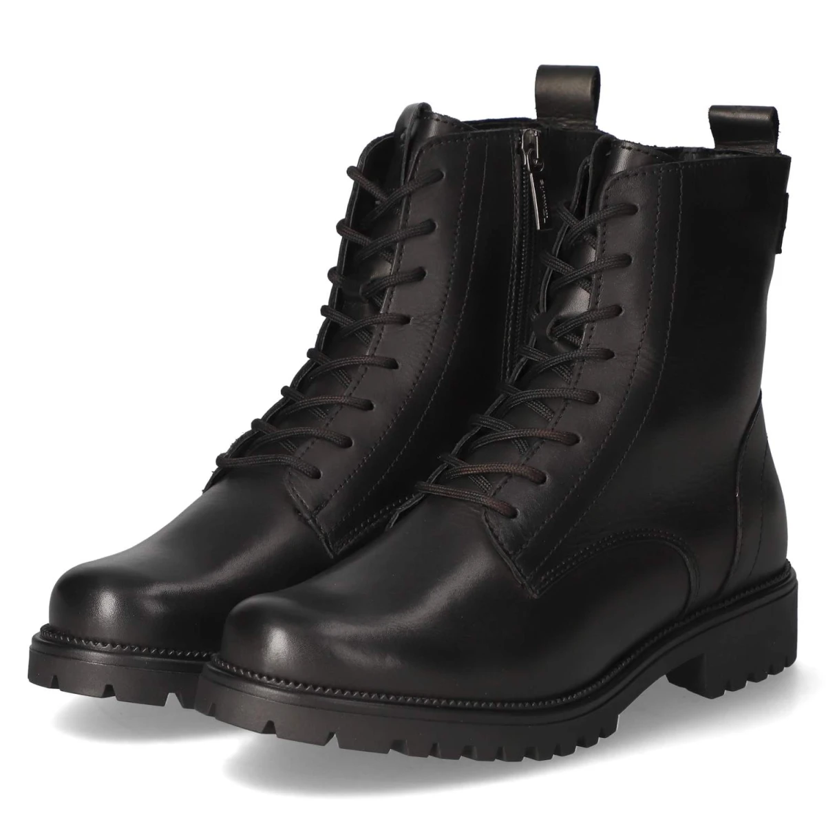 Schnürstiefeletten - black