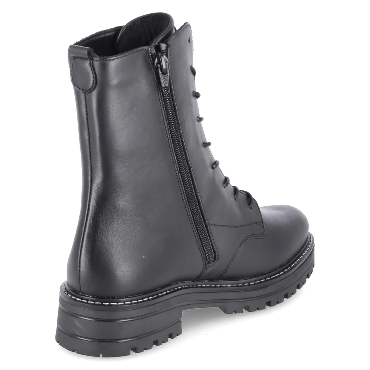 Schnürstiefeletten - schwarz