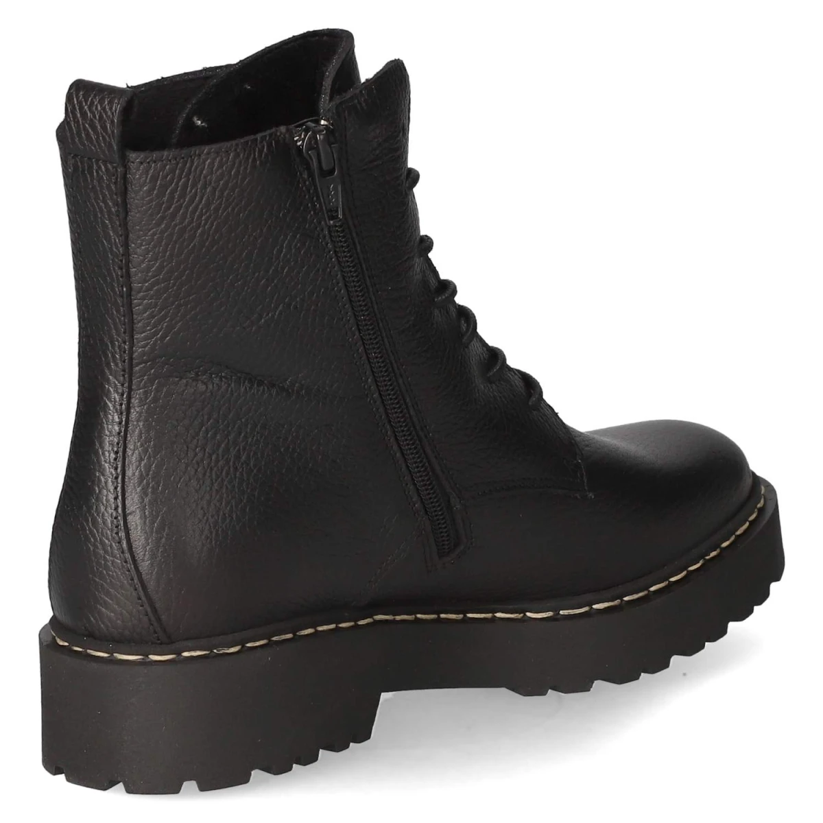 Schnürstiefeletten - black