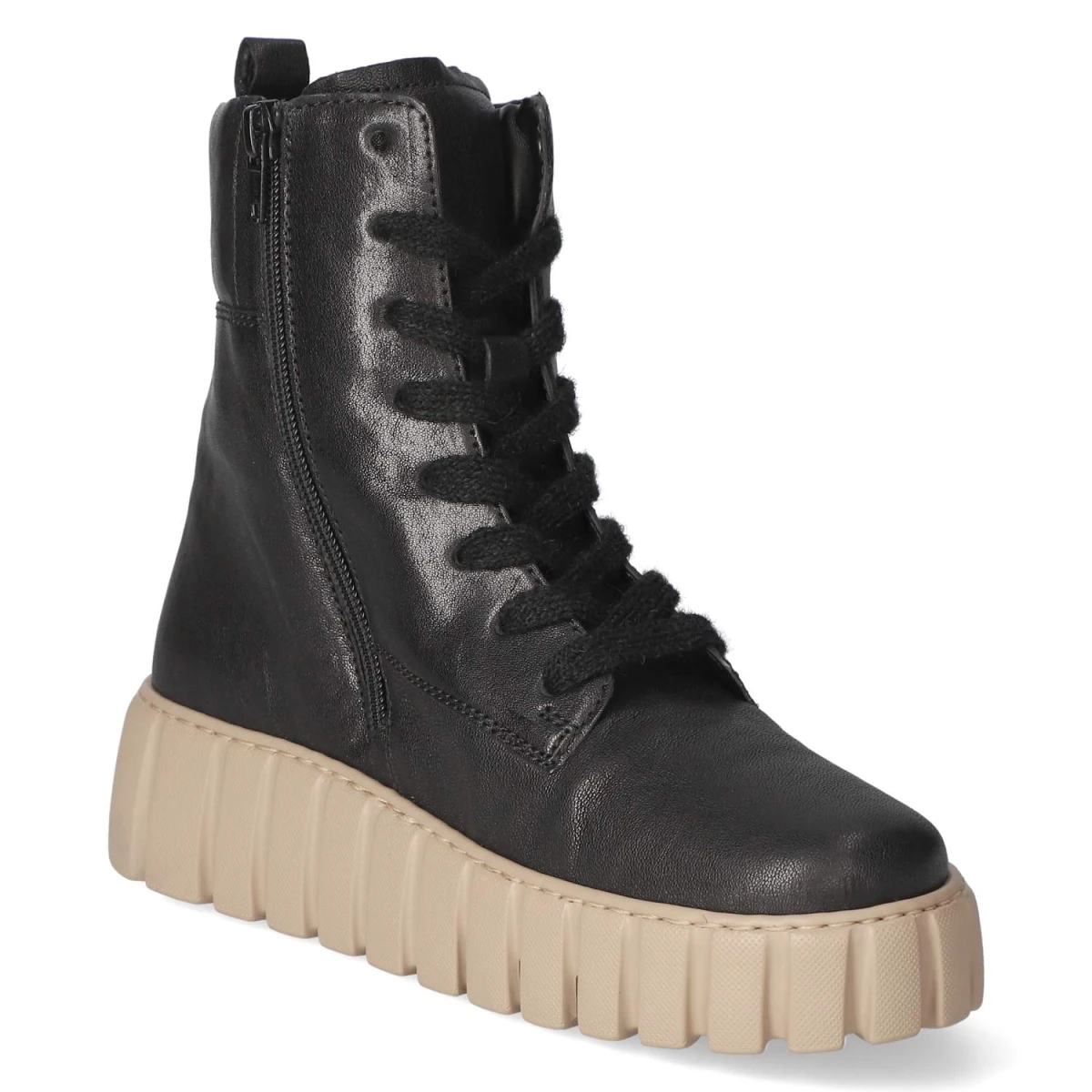 Schnürstiefeletten - schwarz (Micro)