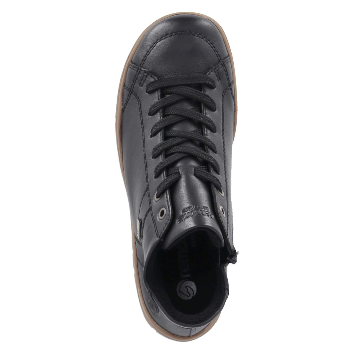 Schnürstiefeletten - schwarz