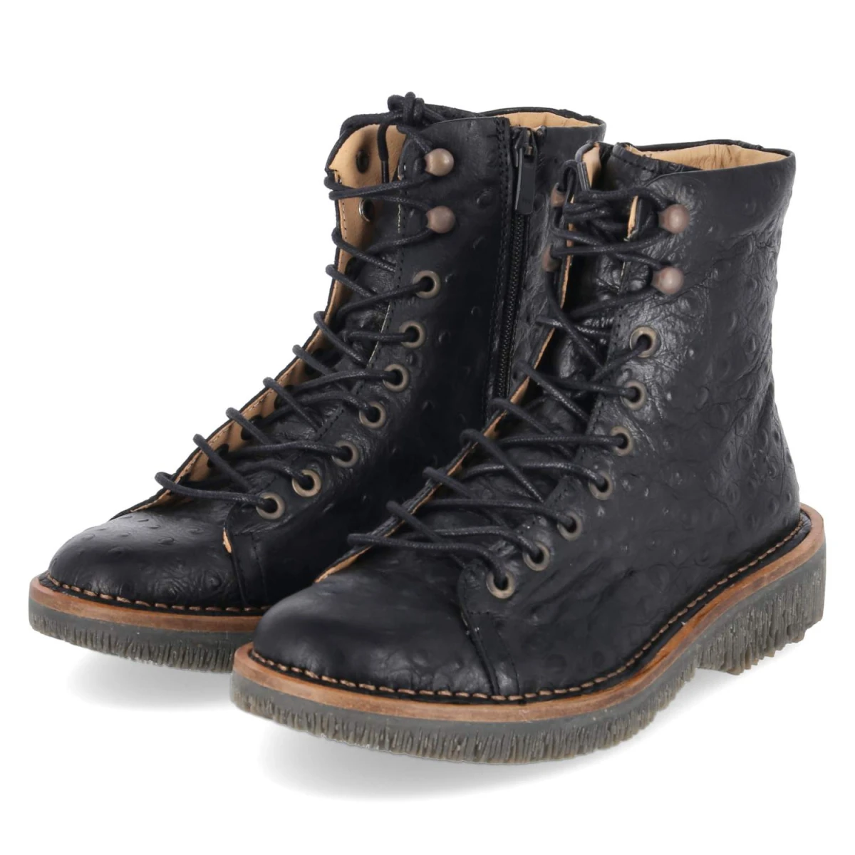 Schnürboots VOLCANO - black