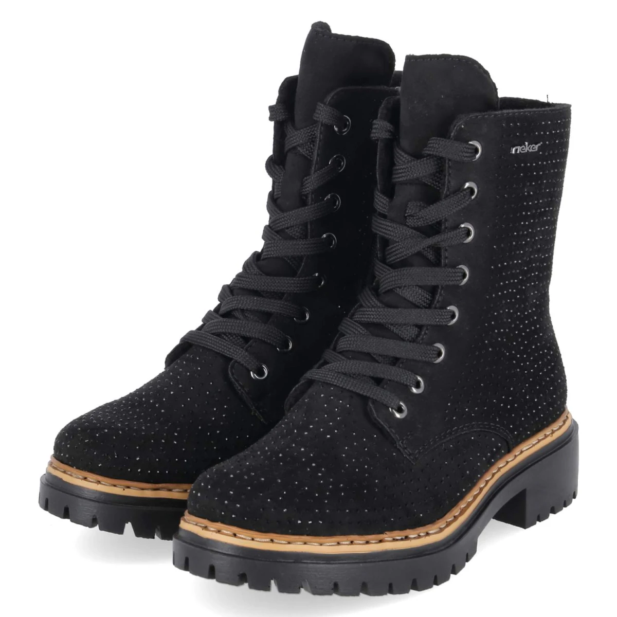 Schnürboots - schwarz
