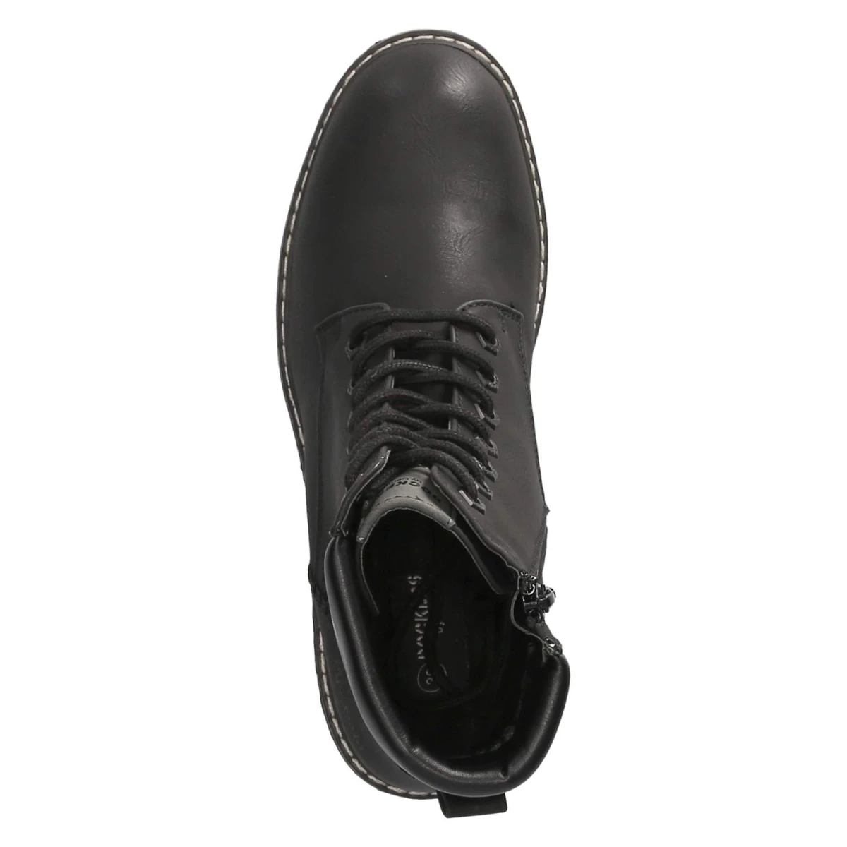 Schnürstiefeletten - schwarz