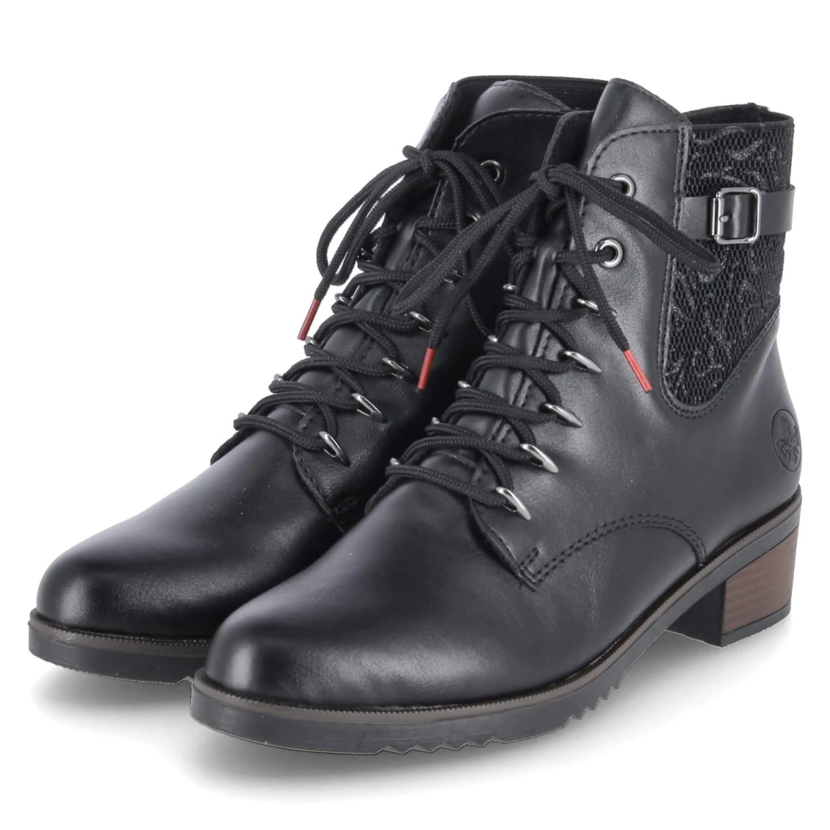 Schnürstiefeletten - schwarz/schwarz