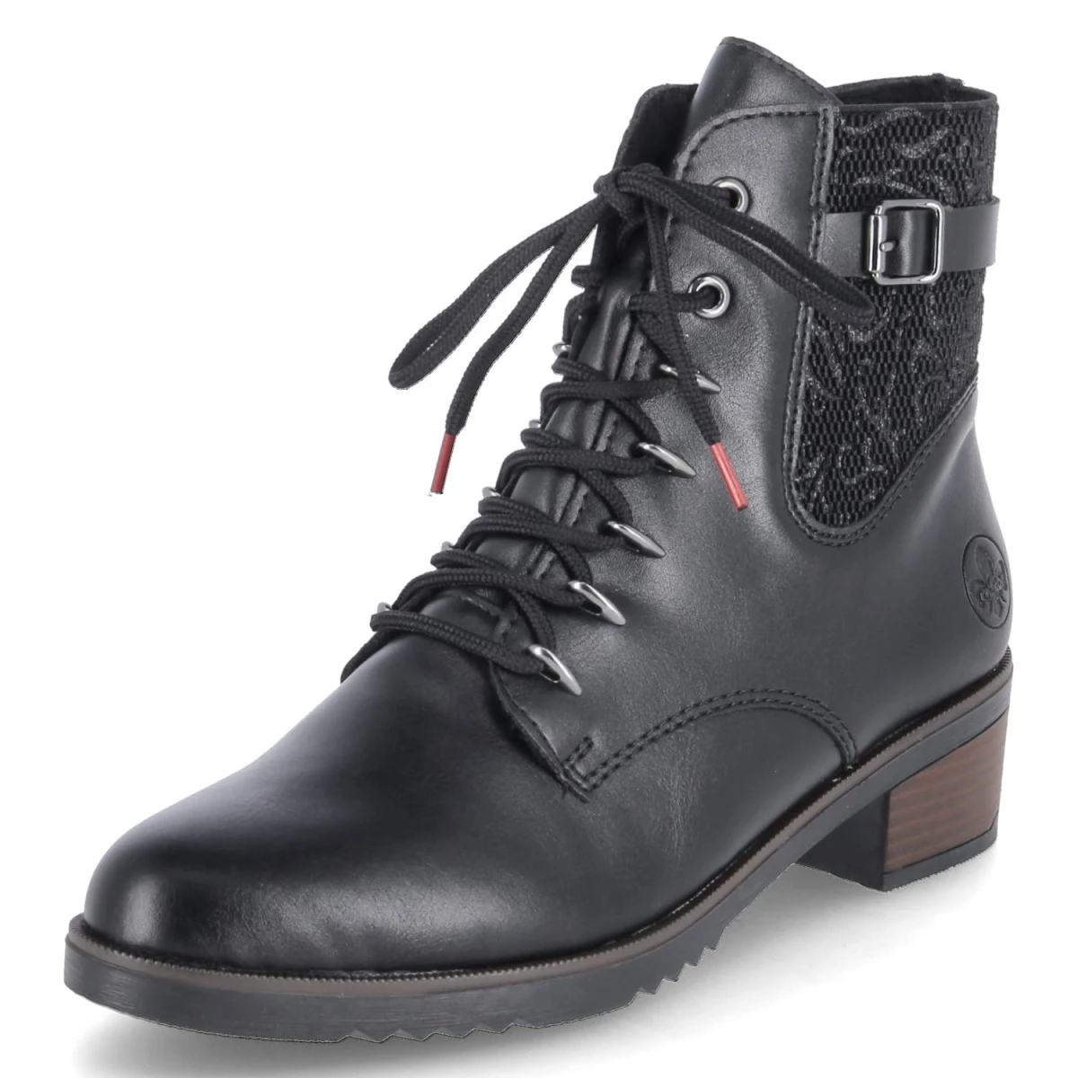 Schnürstiefeletten - schwarz/schwarz