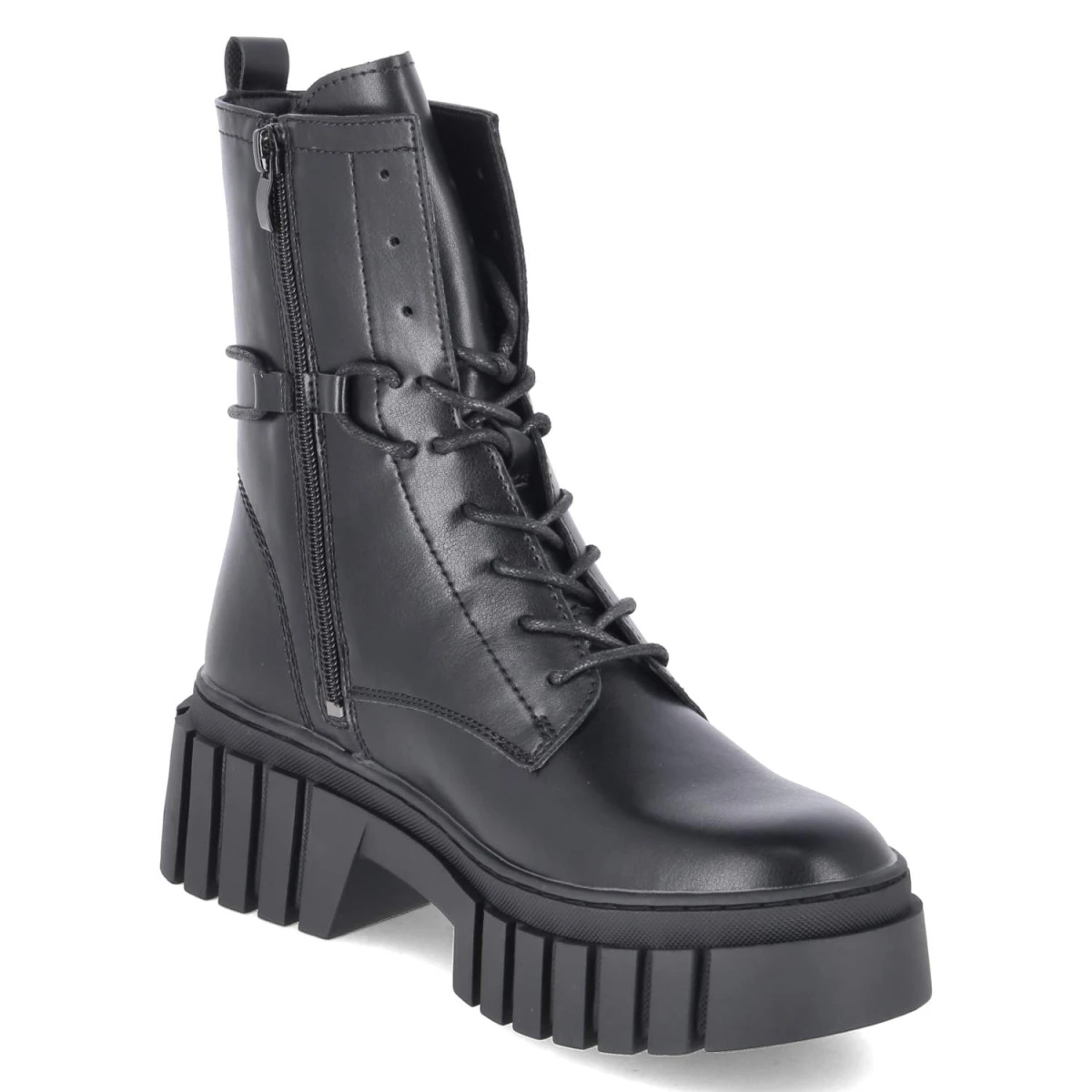 Schnürboots - schwarz