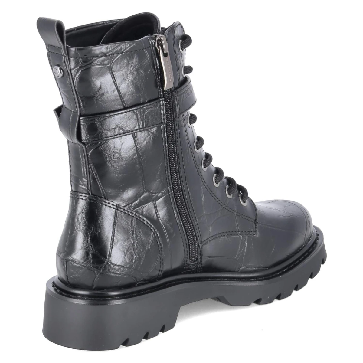 Schnürboots - BLACK CROCO