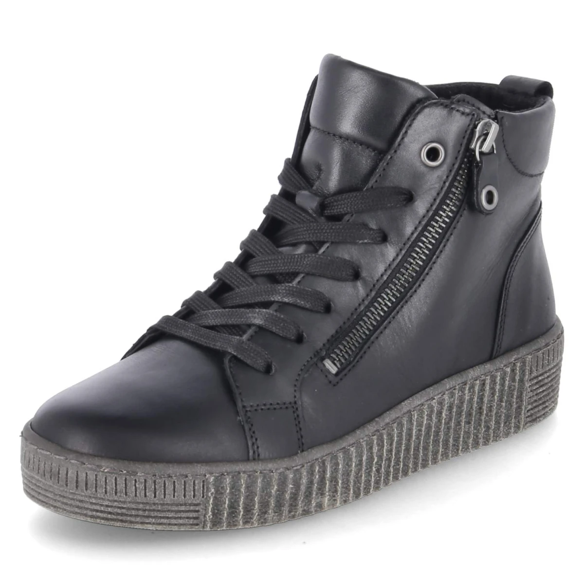 Schnürstiefeletten - schwarz (anthrazit)