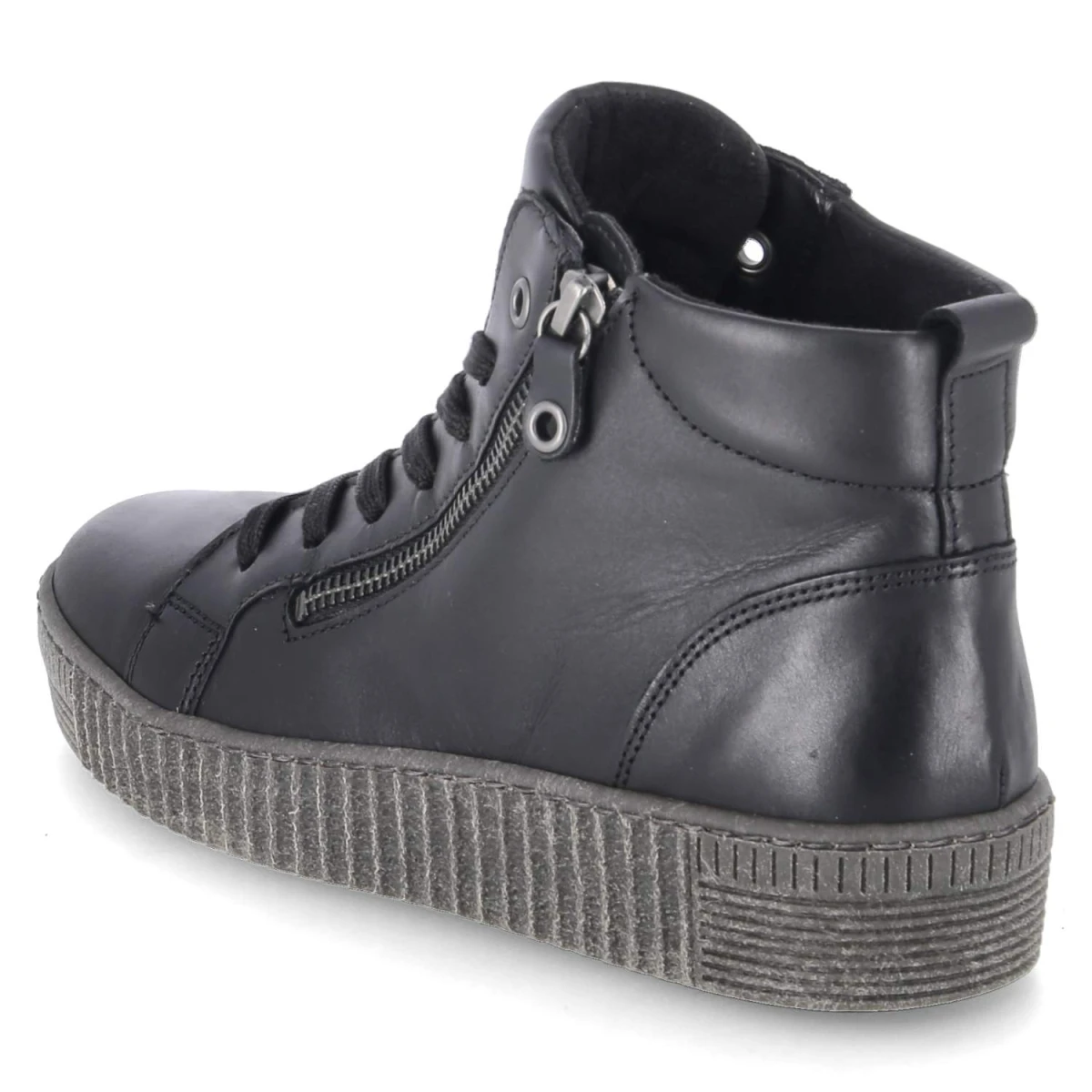 Schnürstiefeletten - schwarz (anthrazit)