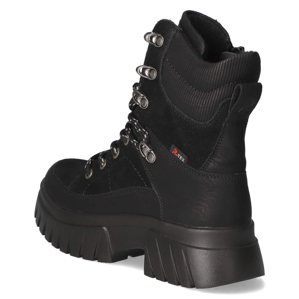 Schnürstiefeletten - black