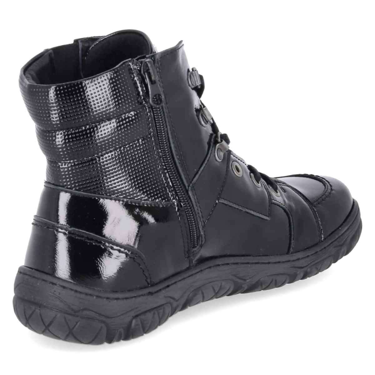 Schnürboots - schwarz