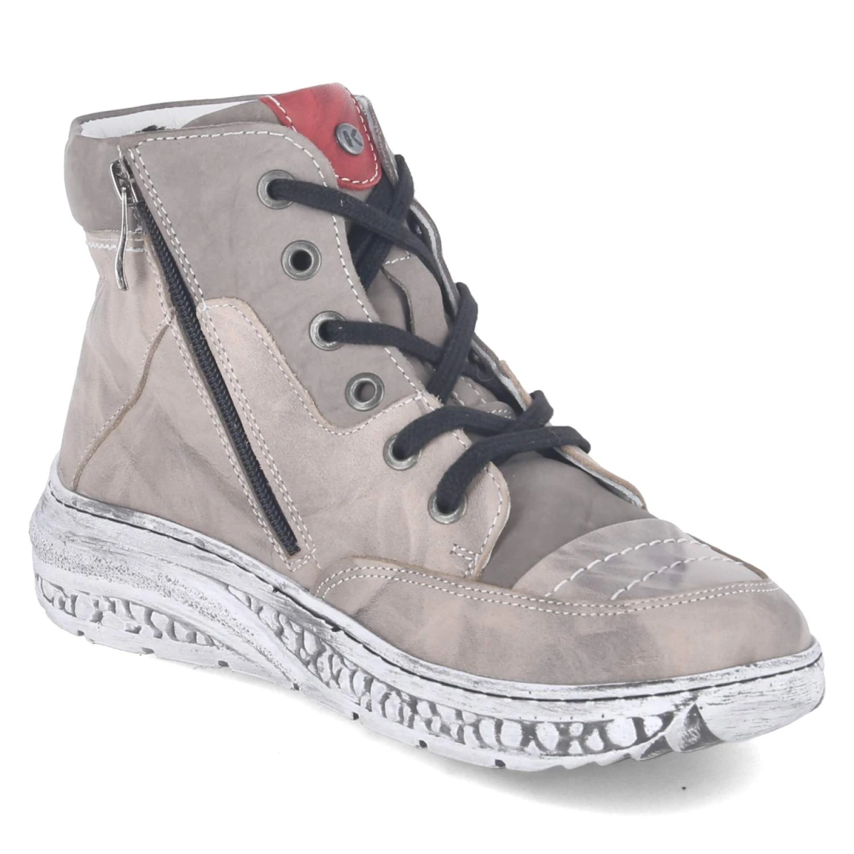 Schnürstiefel - grau