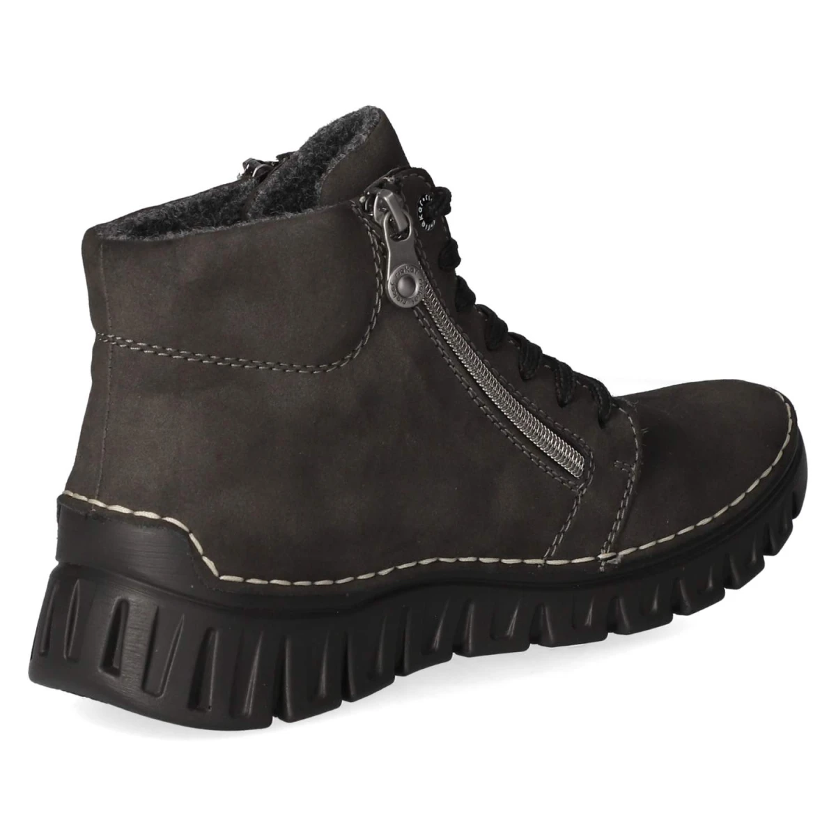 Schnürstiefeletten - grau