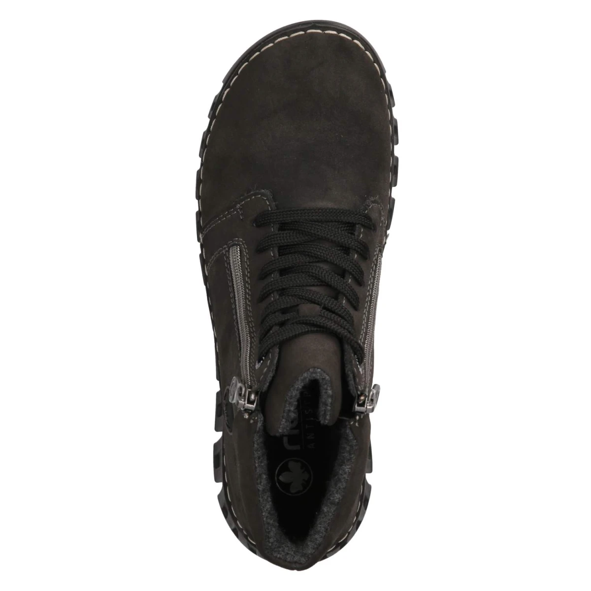 Schnürstiefeletten - grau