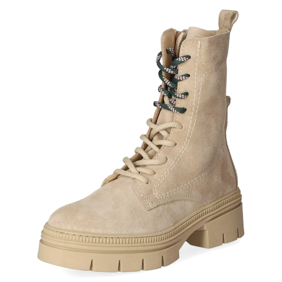 Schnürstiefeletten - BEIGE