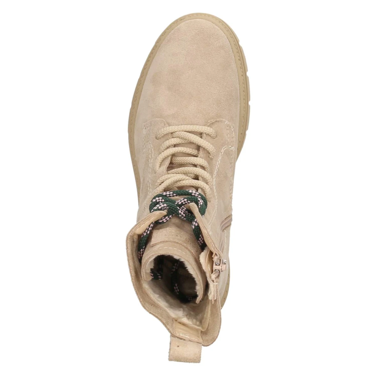 Schnürstiefeletten - BEIGE