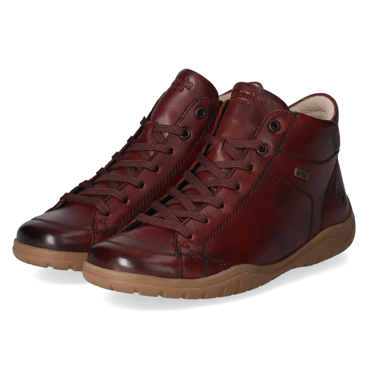 Schnürstiefeletten - rot