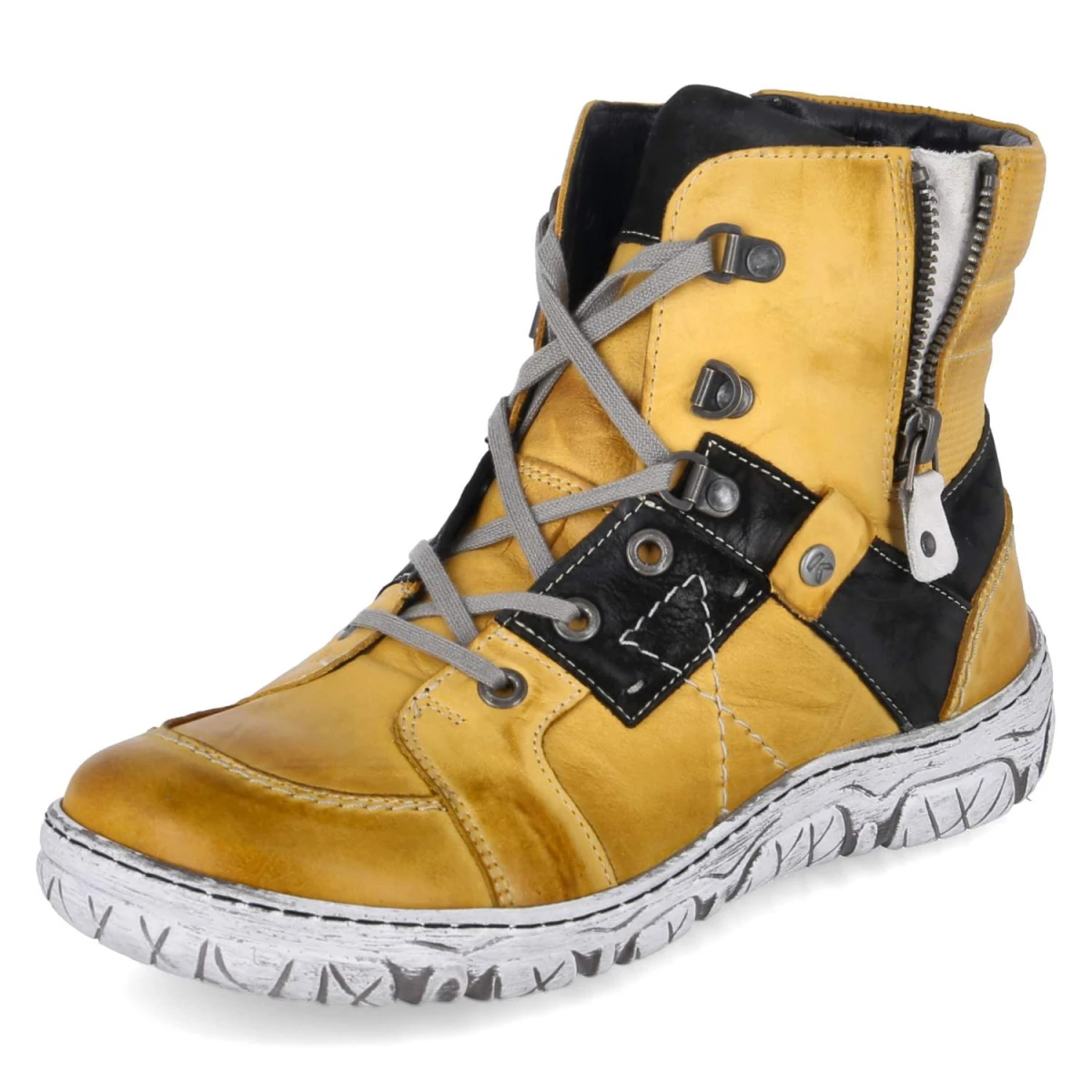 Schnürboots - gelb