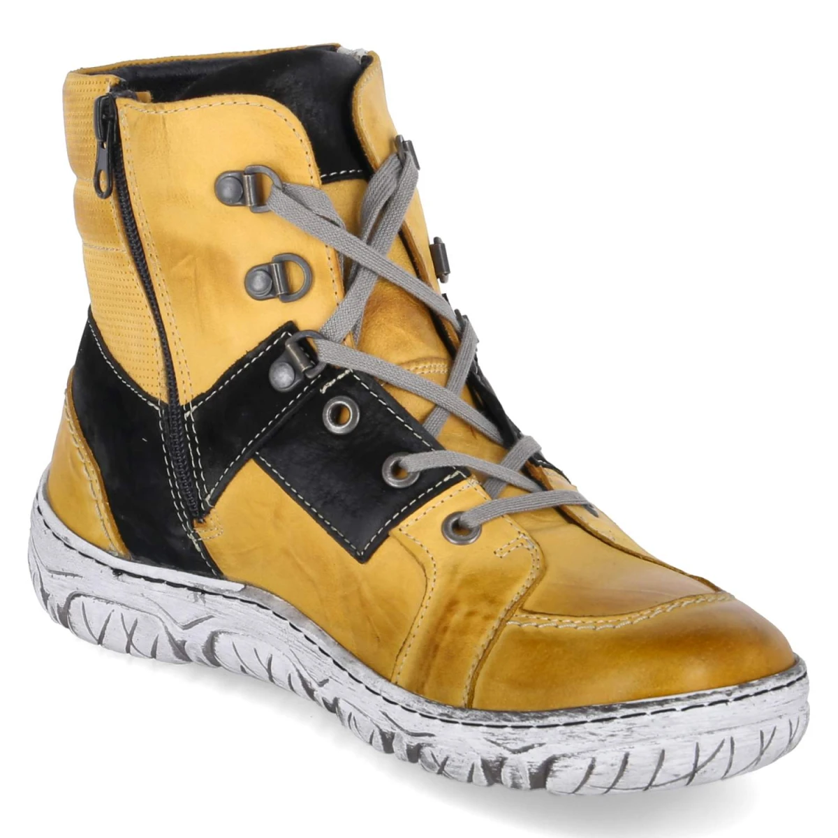 Schnürboots - gelb