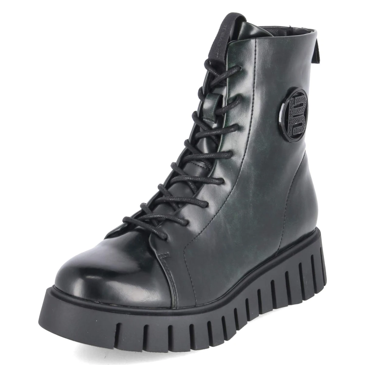 Schnürboots - dark green