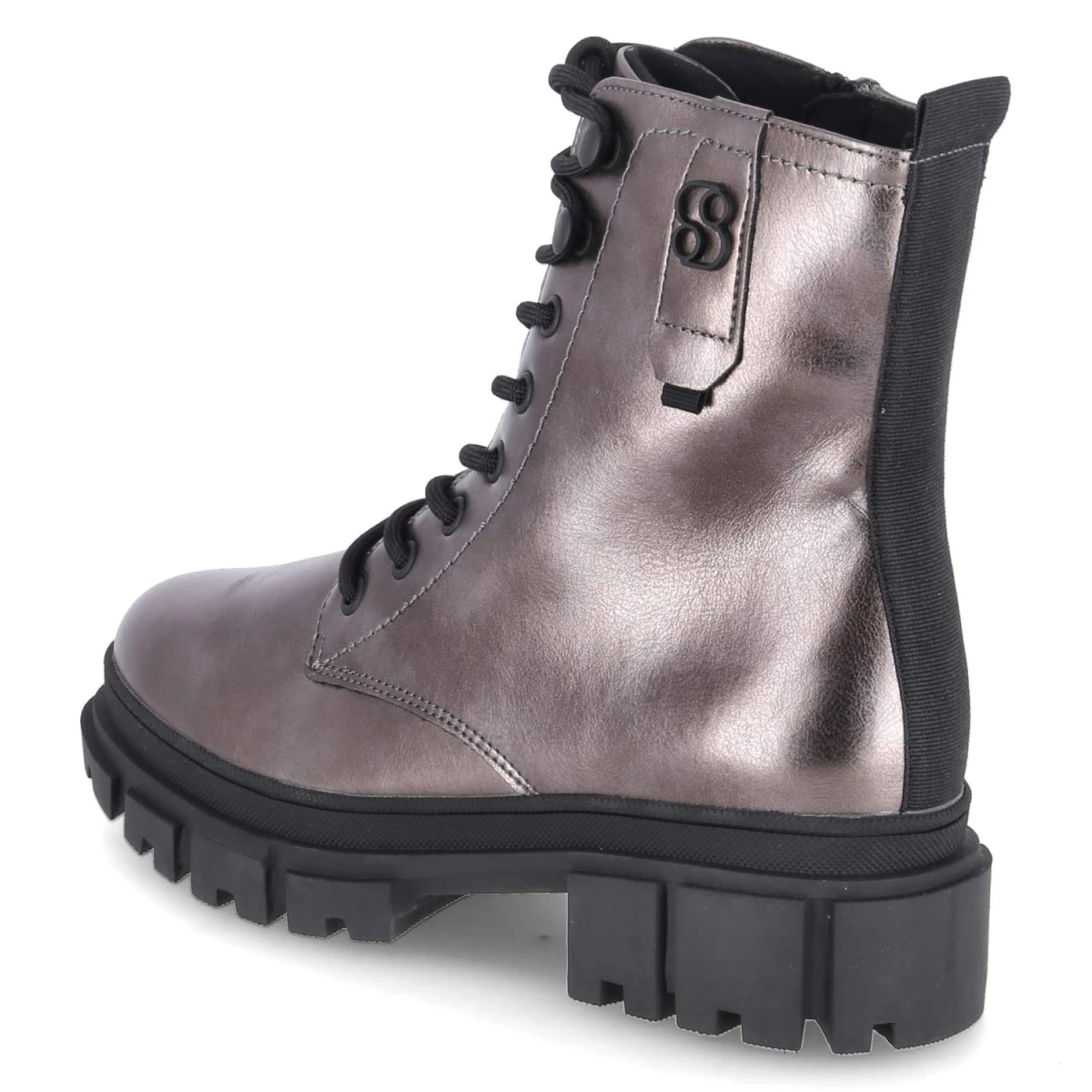 Schnürstiefeletten - PEWTER