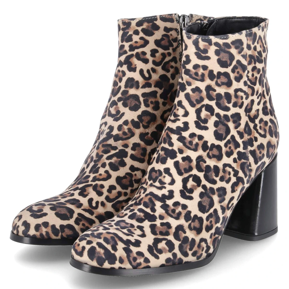 Ankle Boots - camel/nero