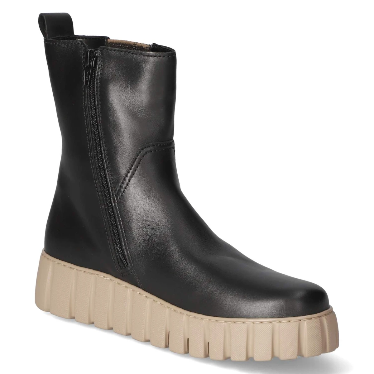 Chelsea Boots - schw./beige(Micro)