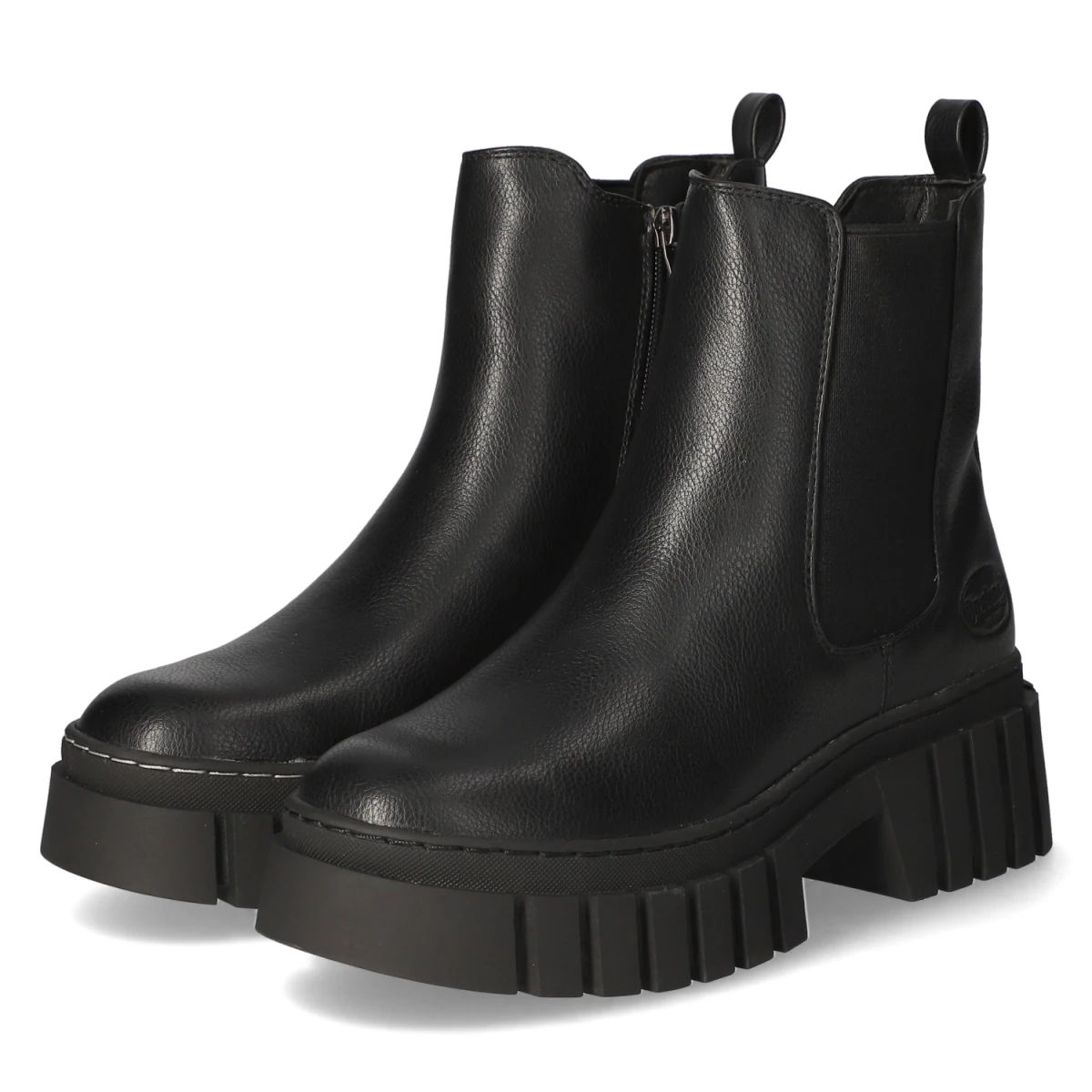 Chelsea Boots - schwarz/rot