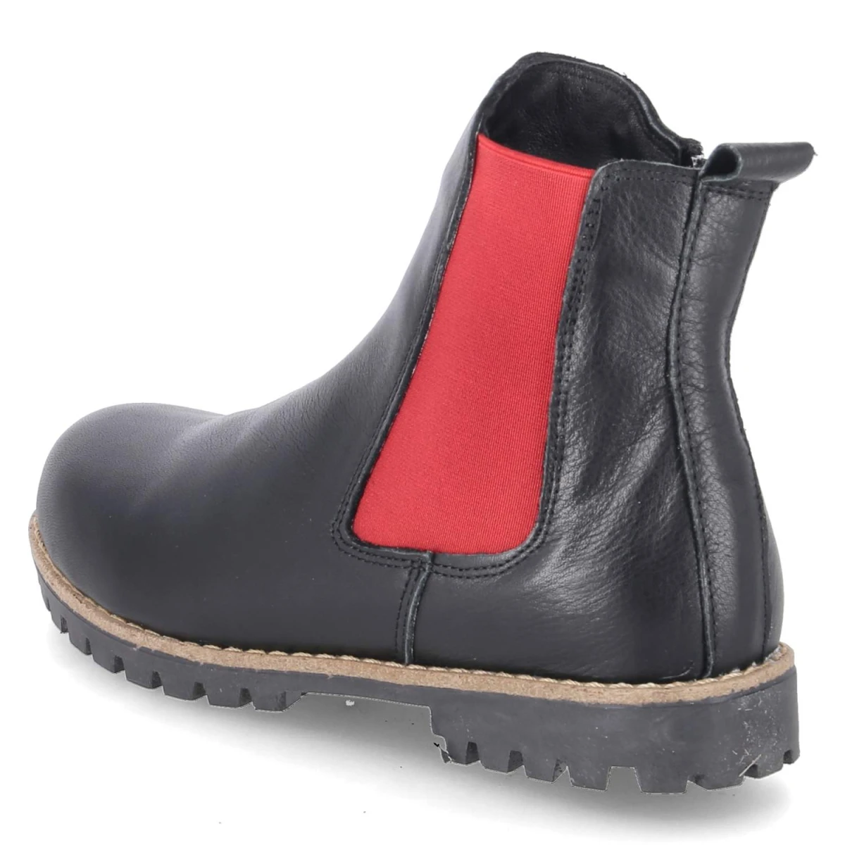 Chelsea Boots - schwarz/rot