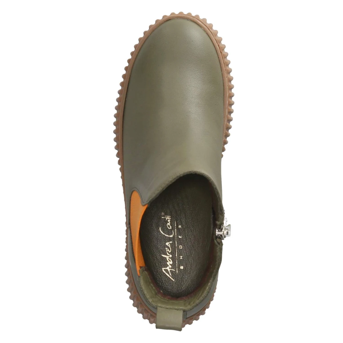 Chelsea Boots - oliv/orange